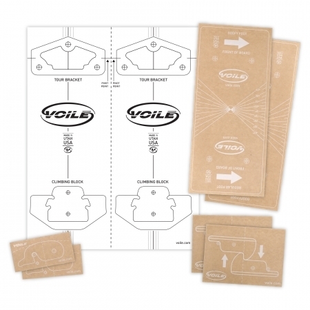 Bohr-Schablone Voilé Mounting template sticker pack - DIY